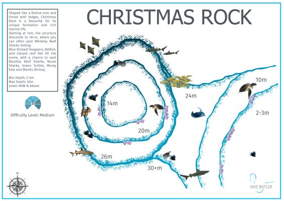 Dive Butler Zen Dive Sites_Christmas Rock