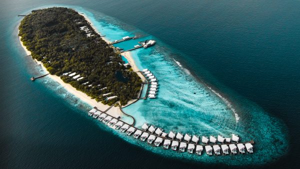 aerial view of Amilla Maldives resort in Baa Atoll Maldives