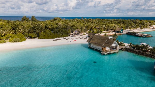 aerial view of blue wave ifuru by dive butler dive centre in ifuru island resort raa atoll maldives