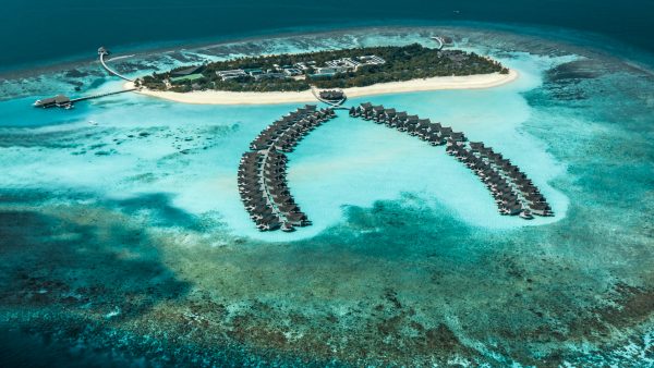aerial of Kurehdivaru Resort & Spa in Noonu Atoll Maldives