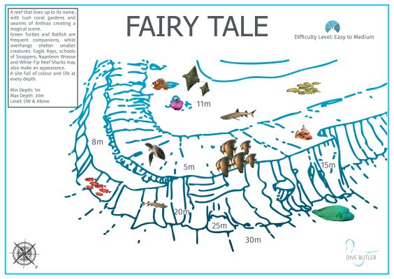 Dive Butler Fari Islands Dive Site Maps_Fairy Tale
