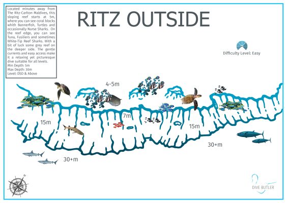 Dive Butler Fari Islands Dive Site Maps_Ritz Outside