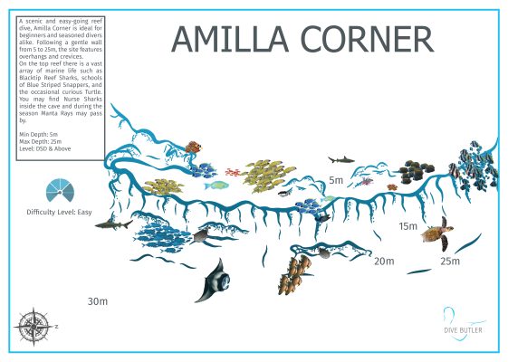 Dive Butler Amilla Dive Site Maps_Amilla Corner