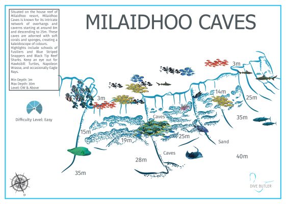 Dive Butler Amilla Dive Site Maps_Milaidhoo Caves