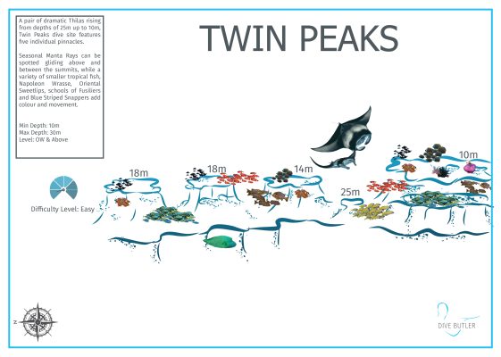 Dive Butler Amilla Dive Site Maps_Twin Peaks
